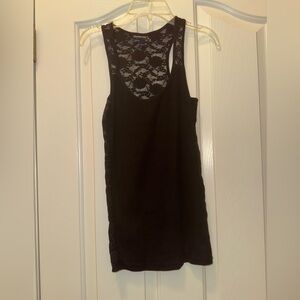 American Eagle Outfitters Black Floral Lace Top